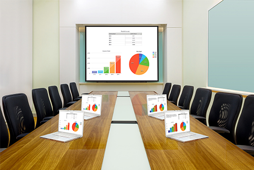 Moderne møterom med AV-utstyr